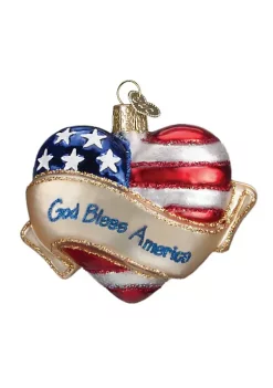 Brand new 🌟 Old World ❄ Christmas Assortment Glass Blown Ornaments for ❄ Christmas Tree God Bless America Heart ⭐ -Old World Christmas Shop Belk 4273