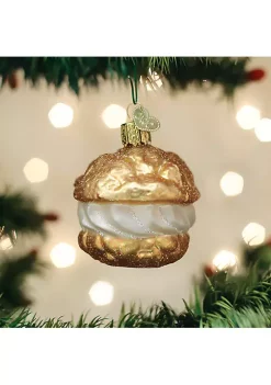 Best Pirce ๐คฉ Old World ๐ Christmas (#32450) Cream Puff Glassblown Ornament โ