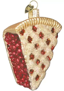 Outlet 🔥 Old World 🎄 Christmas Glass Blown Ornament Piece of Cherry Pie (#32018) 😍 -Old World Christmas Shop Belk 4397