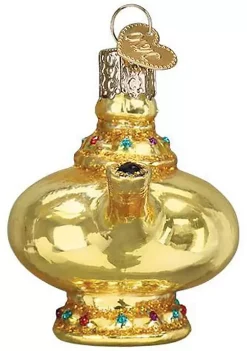 Cheap ✔️ Old World 🔔 Christmas 32422 Glass Blown Magic Lamp Ornament 🎁 -Old World Christmas Shop Belk 4411