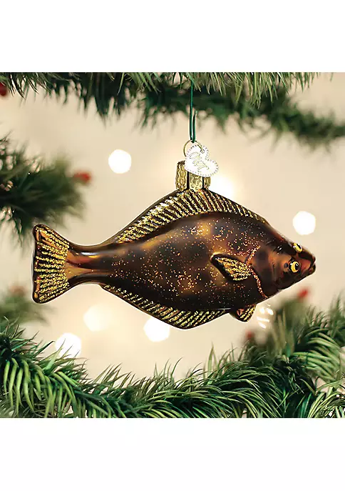 Discount π Old World β Christmas (#12584) Pacific Halibut Glass Blown Ornament π― 3 Discount π Old World β Christmas (#12584) Pacific Halibut Glass Blown Ornament π―