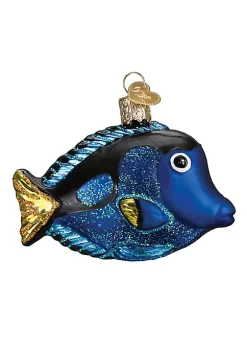Outlet 🧨 Old World 🎄 Christmas Glass Blown Ornament (#12504) Pacific Blue Tang 🔔