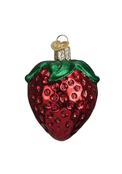 Deals 🔥 Old World 🎅 Christmas Ornaments: 🌞 Summer Strawberry Glass Blown Ornament 😀 -Old World Christmas Shop Belk 4448