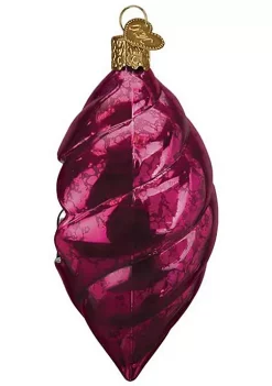 Cheap 🌟 Old World ❄ Christmas 51504 Glass Blown Lustrous Orchid Reflection Ornament 🥰 -Old World Christmas Shop Belk 4496