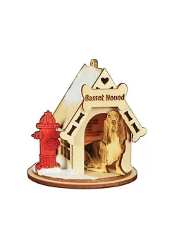 Best reviews of ❤️ Old World 🎄 Christmas Ginger Cottages K-9 🦮 Doghouse Basset Hound Ornament, Multi (#81013) 👏