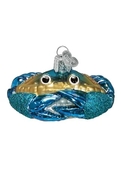 Discount 🌟 Old World 🎁 Christmas Blue Crab Glass Blown Ornament ✨ -Old World Christmas Shop Belk 4512