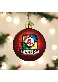 Best Pirce 🤩 Old World 🎅 Christmas (#44162) Glass Blown Ornament, 4-Square Ball, 3" 🌟 -Old World Christmas Shop Belk 4523