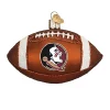 New 🎉 Old World 🎁 Christmas Glass Blown Ornament Florida State Football, 4" (#62700) 🤩