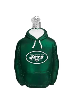Cheapest ⌛ Old World 🎁 Christmas New York Jets Hoodie Ornament For 🎁 Christmas Tree 🛒