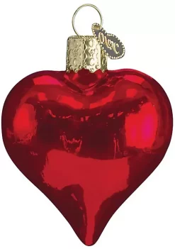 Best reviews of ✔️ Old World 🎅 Christmas 30009 Glass Blown Shiny Red Heart Ornament 🤩