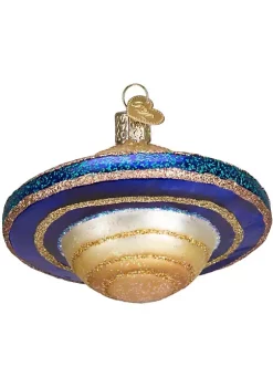 Outlet 😀 Old World 🔔 Christmas Glass Blown Ornament (#22032) Saturn, 3.25" ⌛ -Old World Christmas Shop Belk 4590