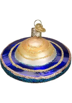 Outlet 😀 Old World 🔔 Christmas Glass Blown Ornament (#22032) Saturn, 3.25" ⌛ -Old World Christmas Shop Belk 4591