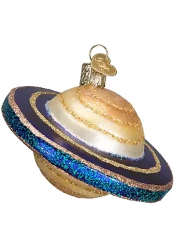 Outlet 😀 Old World 🔔 Christmas Glass Blown Ornament (#22032) Saturn, 3.25" ⌛ -Old World Christmas Shop Belk 4592