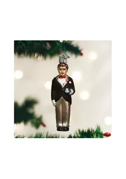 Deals 🛒 Old World 🔔 Christmas Collection- Glass Blown Ornament: Groom-Brunette 👍 -Old World Christmas Shop Belk 4598
