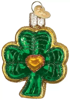 Best Pirce โญ Old World ๐ Christmas 36115 Glass Blown Shamrock Ornament ๐คฉ
