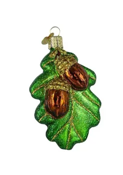 Cheap 💯 Old World 🔔 Christmas Glass Blown Ornament, Oak Leaf w/ Acorns (#48023) 😀 -Old World Christmas Shop Belk 4605