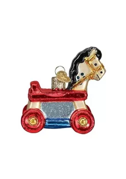 Cheapest 🥰 Old World 🎅 Christmas Rolling Horse Toy 🎉 -Old World Christmas Shop Belk 4620