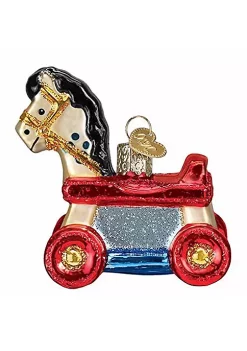 Cheapest 🥰 Old World 🎅 Christmas Rolling Horse Toy 🎉 -Old World Christmas Shop Belk 4623