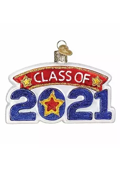 Budget 🔔 Old World 🎄 Christmas 36284 Glass Blown Class of 2021 Ornament 😉