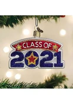 Budget 🔔 Old World 🎄 Christmas 36284 Glass Blown Class of 2021 Ornament 😉 -Old World Christmas Shop Belk 4627