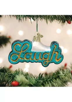 New 🎁 Old World 🎄 Christmas Blown Glass Laugh Ornament ✔️ -Old World Christmas Shop Belk 4642