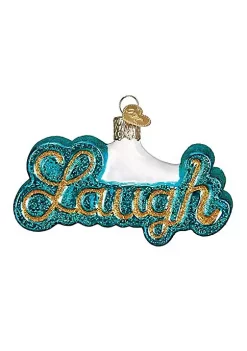 New 🎁 Old World 🎄 Christmas Blown Glass Laugh Ornament ✔️ -Old World Christmas Shop Belk 4643