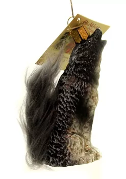 Brand new ⌛ Old World 🎄 Christmas 51019 Glass Blown Vintage Howling Wolf Ornament 💯 -Old World Christmas Shop Belk 4658