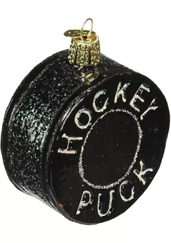 Deals 🧨 Old World 🔔 Christmas 44048 Glass Blown Hockey Puck Ornament 🔔 -Old World Christmas Shop Belk 4662