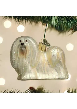 New ⭐ Old World 🔔 Christmas Lhaso Apso Glass Blown Ornament (#12588) 🛒 -Old World Christmas Shop Belk 4670