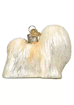 New ⭐ Old World 🔔 Christmas Lhaso Apso Glass Blown Ornament (#12588) 🛒 -Old World Christmas Shop Belk 4671