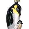 Coupon 💯 Old World ❄ Christmas Glass Blown Ornament, (#16058) Emperor Penguin w/ Chick, 3" ✔️ -Old World Christmas Shop Belk 468