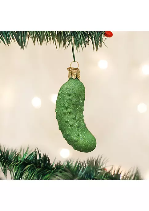 Coupon βοΈ Old World π Christmas Glass Blown Ornament, Glistening Pickle (#28093) π― 4 Coupon βοΈ Old World π Christmas Glass Blown Ornament, Glistening Pickle (#28093) π― - Image 2