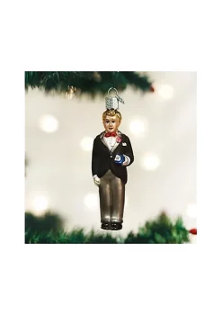 New 🌟 Old World 🎁 Christmas Collection- Glass Blown Ornament: Groom-Blonde ⌛ -Old World Christmas Shop Belk 4748