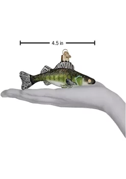 Best Sale 😉 Old World 🎅 Christmas Walleye Fish Glass Blown Ornament 👏 -Old World Christmas Shop Belk 477