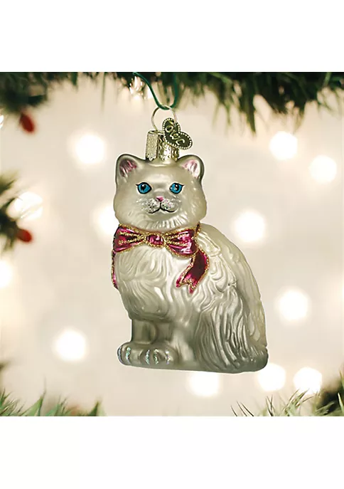 Hot Sale โจ Old World ๐ Christmas Hanging Glass Tree Ornament, Grey Himalayan Kitty โ๏ธ 4 Hot Sale โจ Old World ๐ Christmas Hanging Glass Tree Ornament, Grey Himalayan Kitty โ๏ธ - Image 2