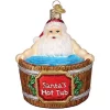 Best Sale 🎉 Old World 🎁 Christmas Glass Blown Tree Ornament, Santa's Hot Tub 🔥 -Old World Christmas Shop Belk 542