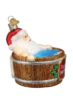 Best Sale 🎉 Old World 🎁 Christmas Glass Blown Tree Ornament, Santa's Hot Tub 🔥 -Old World Christmas Shop Belk 545