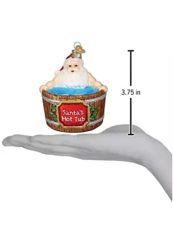 Best Sale 🎉 Old World 🎁 Christmas Glass Blown Tree Ornament, Santa's Hot Tub 🔥 -Old World Christmas Shop Belk 546