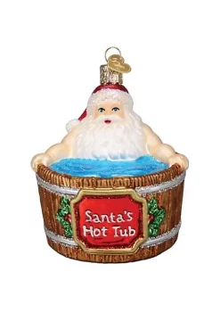 Best Sale 🎉 Old World 🎁 Christmas Glass Blown Tree Ornament, Santa's Hot Tub 🔥 -Old World Christmas Shop Belk 547