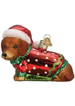 Top 10 🎁 Old World 🎁 Christmas Dashing Dachshund Puppy Glass Blown Ornament 🎁 Christmas Tree 🌟 -Old World Christmas Shop Belk 570