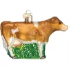 Best Sale ✨ Old World 🔔 Christmas Brown Dairy Cow Glass Blown Ornament for 🔔 Christmas Tree 🥰 -Old World Christmas Shop Belk 580