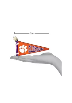 Best Sale ✔️ Old World 🎁 Christmas Glass Blown Ornament (#61206) Clemson Pennant, 5" ⭐ -Old World Christmas Shop Belk 590