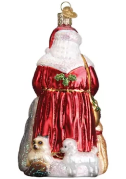 Flash Sale 😉 Old World ❄ Christmas 40288 Glass Blown Santa???s Furry Friends Ornament 🎁 -Old World Christmas Shop Belk 603