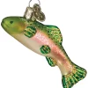 Best reviews of 😍 Old World 🎄 Christmas Hanging Glass Tree Ornament, Mini Rainbow Trout 🎉 -Old World Christmas Shop Belk 609