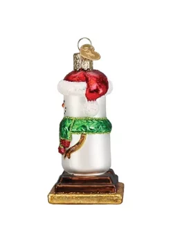 Best Pirce 😍 Old World 🎄 Christmas S'Mores Snowman Glass Blown Ornament, 🎄 Christmas Tree ✨ -Old World Christmas Shop Belk 615