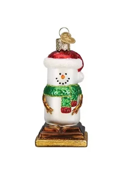 Best Pirce 😍 Old World 🎄 Christmas S'Mores Snowman Glass Blown Ornament, 🎄 Christmas Tree ✨ -Old World Christmas Shop Belk 617