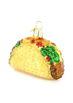 Brand new ✔️ Old World 🎅 Christmas Taco Glass Blown Ornament 🔔 -Old World Christmas Shop Belk 652