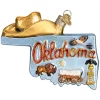 Budget 🛒 Old World 🔔 Christmas Glass Blown Tree Ornament, State of Oklahoma 🌟 -Old World Christmas Shop Belk 659