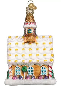 Promo ⌛ Old World ❄ Christmas Glass Blown Ornament Gingerbread Church (#20077) 👍 -Old World Christmas Shop Belk 683