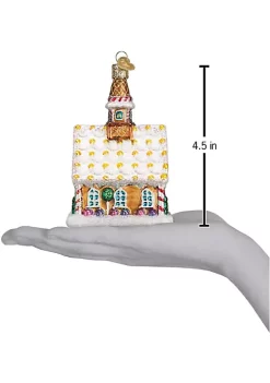 Promo ⌛ Old World ❄ Christmas Glass Blown Ornament Gingerbread Church (#20077) 👍 -Old World Christmas Shop Belk 684